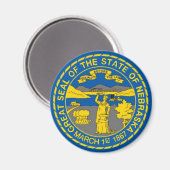 Aimant du drapeau du Nebraska (Recto/Verso)