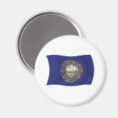 Aimant du drapeau du New Hampshire (Recto/Verso)