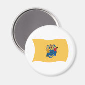Aimant du drapeau du New Jersey (Recto/Verso)