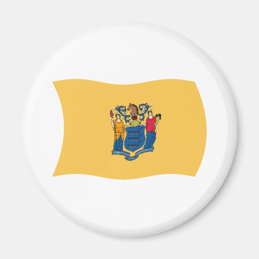 Aimant du drapeau du New Jersey (Devant)