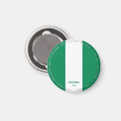 Aimant du drapeau du Nigeria (Recto/Verso)
