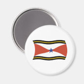 Aimant du drapeau du peuple Akha (Recto/Verso)
