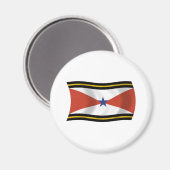 Aimant du drapeau du peuple Akha (Recto/Verso)