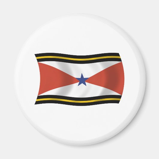 Aimant du drapeau du peuple Akha (Devant)