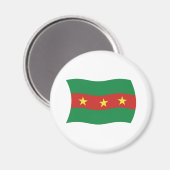 Aimant du drapeau du peuple Ewe (Recto/Verso)