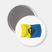Aimant du drapeau du sikhisme (Recto/Verso)