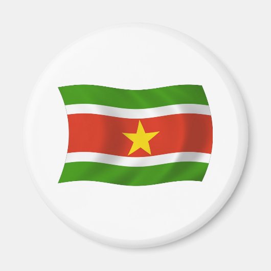 Aimant du drapeau du Suriname (Devant)