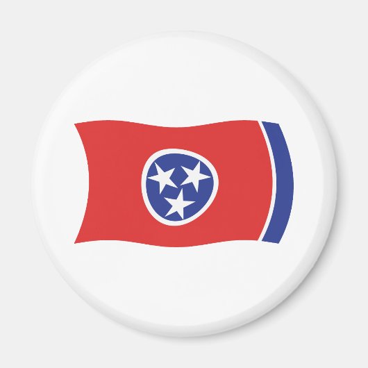 Aimant du drapeau du Tennessee (Devant)