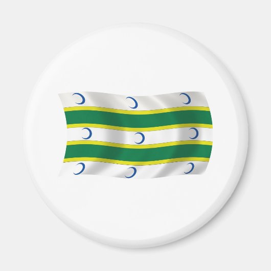 Aimant du drapeau du Turkménistan (Devant)