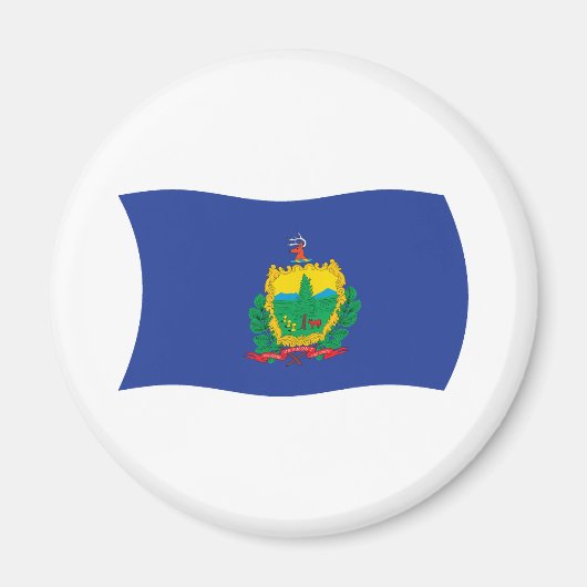 Aimant du drapeau du Vermont (Devant)