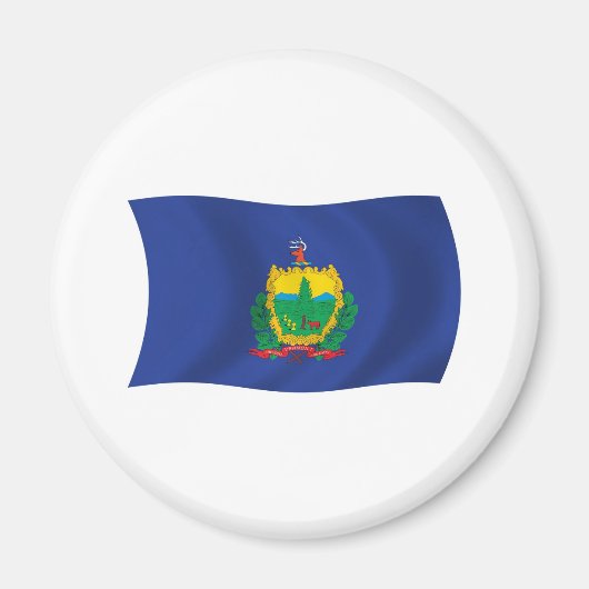 Aimant du drapeau du Vermont (Devant)