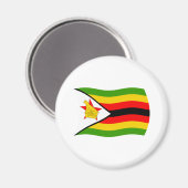Aimant du drapeau du Zimbabwe (Recto/Verso)