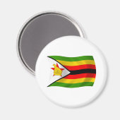 Aimant du drapeau du Zimbabwe (Recto/Verso)