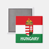Aimant du drapeau hongrois (Recto/Verso)