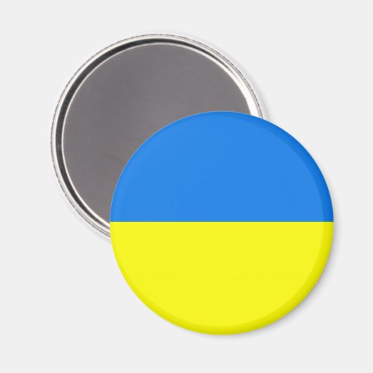 aimant du drapeau ukrainien (Recto/Verso)