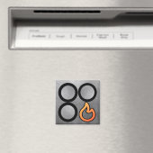 Aimant du Étiquette de commande du brûleur avant-d (In Situ (Lave-vaisselle))