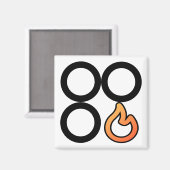 Aimant du Étiquette de commande du brûleur avant-d (Recto/Verso)