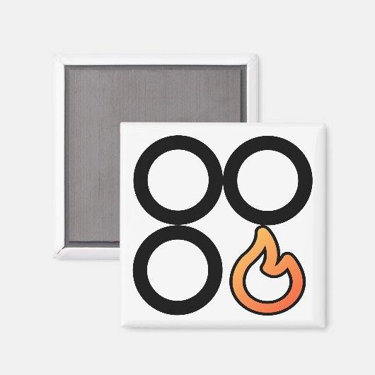 Aimant du Étiquette de commande du brûleur avant-d (Recto/Verso)