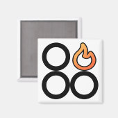 Aimant du Étiquette de commande du brûleur droit d (Recto/Verso)