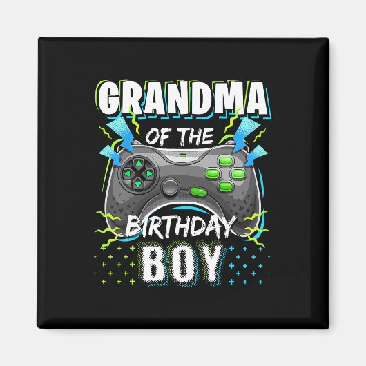 Aimant Du Jeu Vidéo Correspondant Garçon Anniversaire Ann (Devant)