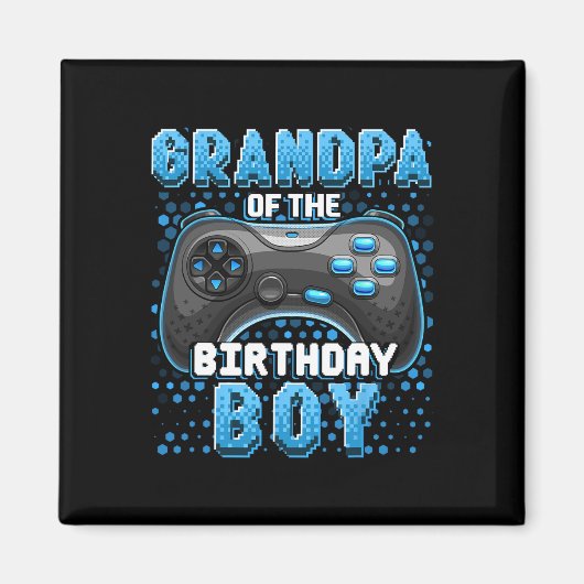 Aimant Du Jeu Vidéo Correspondant Garçon Anniversaire Ann (Devant)