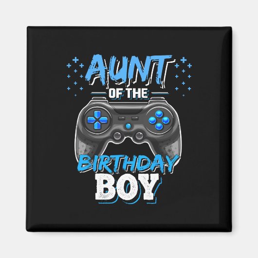Aimant Du jeu vidéo d'anniversaire du garçon d'anniversai (Devant)