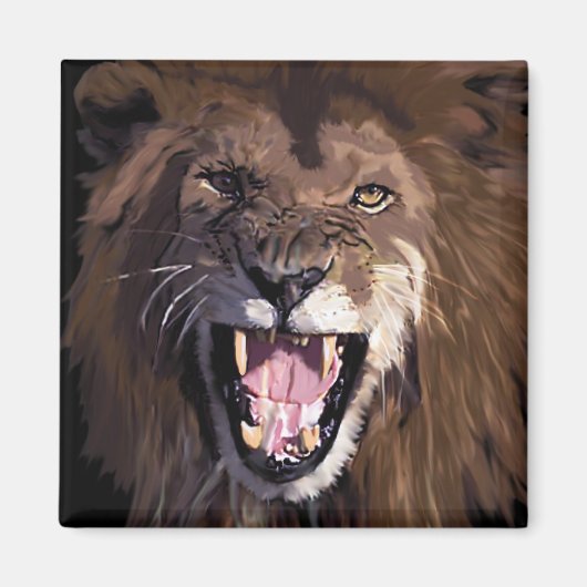 Aimant du lion d'avertissement (Devant)