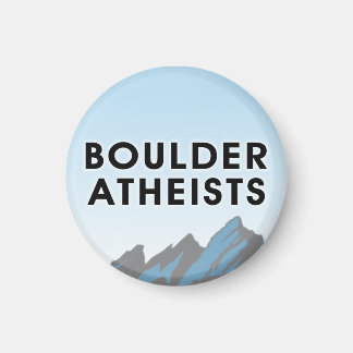 Aimant du logo des athées de Boulder