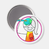 Aimant du logo HWJ (Recto/Verso)