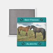 Aimant du meilleur ami Horse (Recto/Verso)