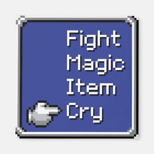 Aimant du menu FF - Combat/Magie/Article/Cry (Devant)