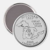 Aimant du Michigan State Quarter 2004 (Recto/Verso)