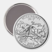 Aimant du Mississippi State Quarter 2002 (Recto/Verso)