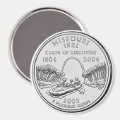 Aimant du Missouri State Quarter 2003 (Recto/Verso)