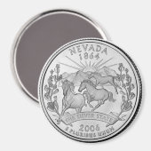 Aimant du Nevada State Quarter 2006 (Recto/Verso)