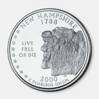 Aimant du New Hampshire State Quarter 2000