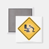 Aimant du panneau d'avertissement de la gueule jau (Recto/Verso)