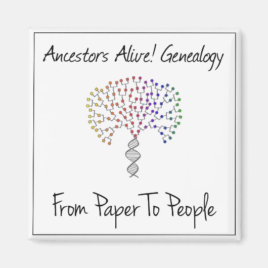 Aimant Du papier à l'aimant des gens (Devant)