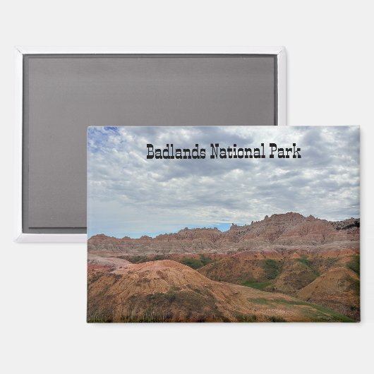Aimant du Parc national de Badlands (Recto/Verso)
