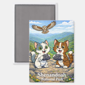 Aimant du Parc national de Shenandoah (Recto/Verso)