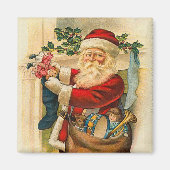 Aimant du Père Noël pour les fêtes (Devant)