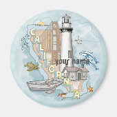 Aimant du phare de Californie (Devant)