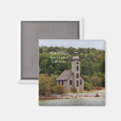 Aimant du phare de Grand Island East Channel (Recto/Verso)