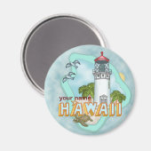 Aimant du phare d'Hawaii (Recto/Verso)