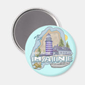 Aimant du phare du Maine (Recto/Verso)