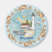 aimant du phare Michigan Shells (Devant)