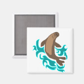 Aimant du phoque moine hawaïen (Recto/Verso)