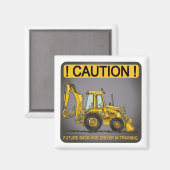 Aimant du pilote de backhoe futur (Recto/Verso)
