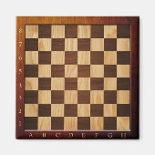 Aimant du plateau d'échecs en bois (Devant)