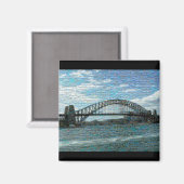 Aimant du pont du port de Sydney (mosaïque) (Recto/Verso)